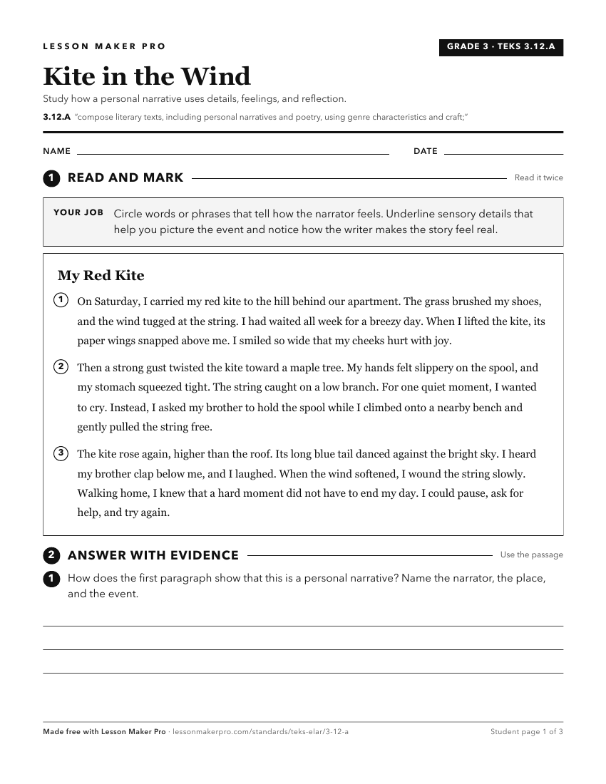 Preview of the 3.12.A printable worksheet
