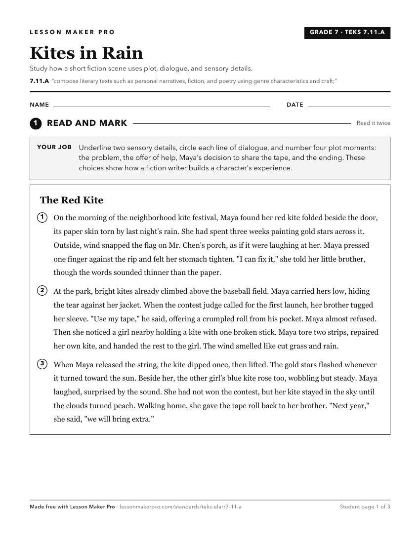 Preview of the 7.11.A printable worksheet