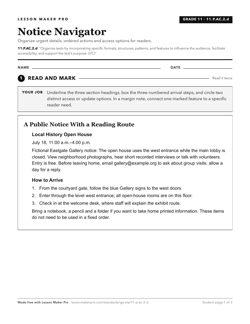Preview of the 11.P.AC.2.d printable worksheet