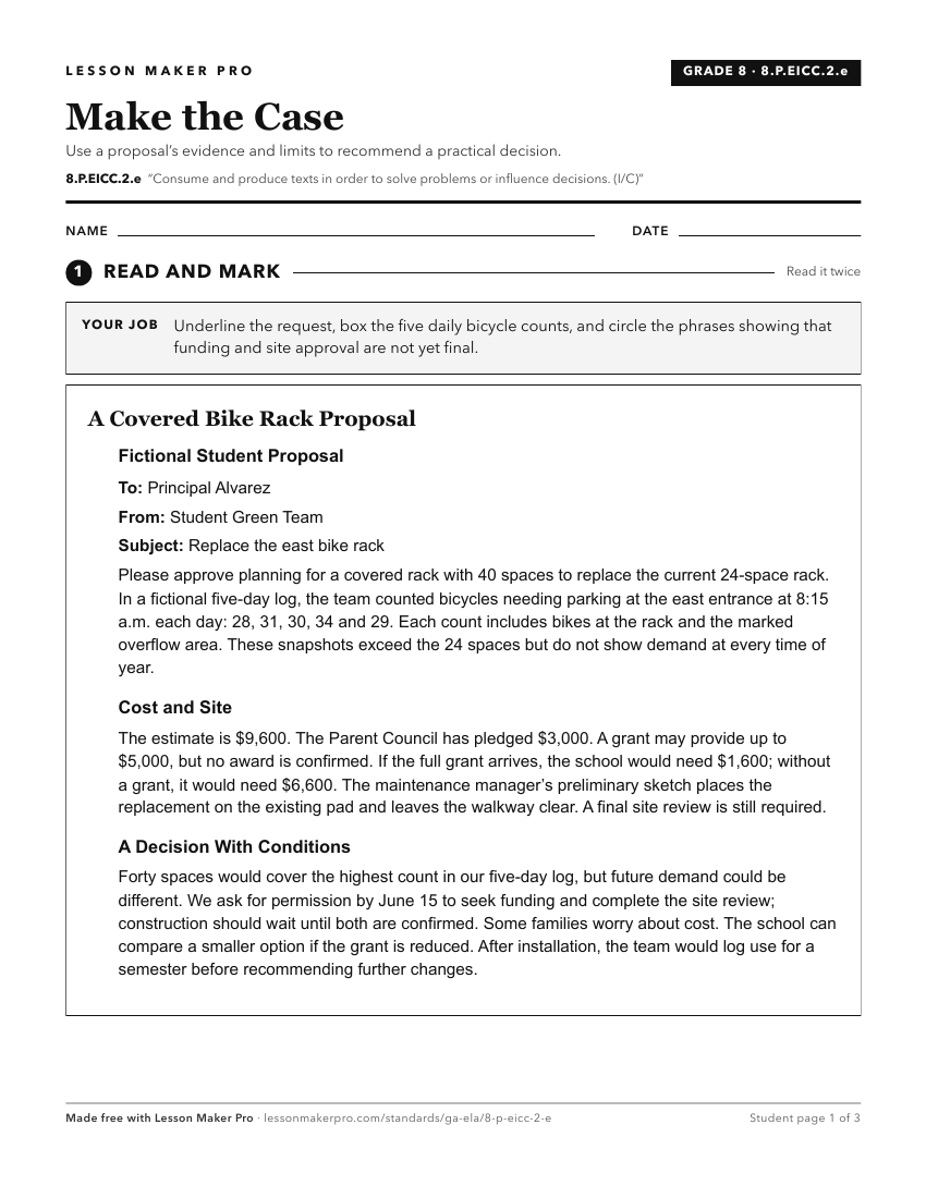 Preview of the 8.P.EICC.2.e printable worksheet