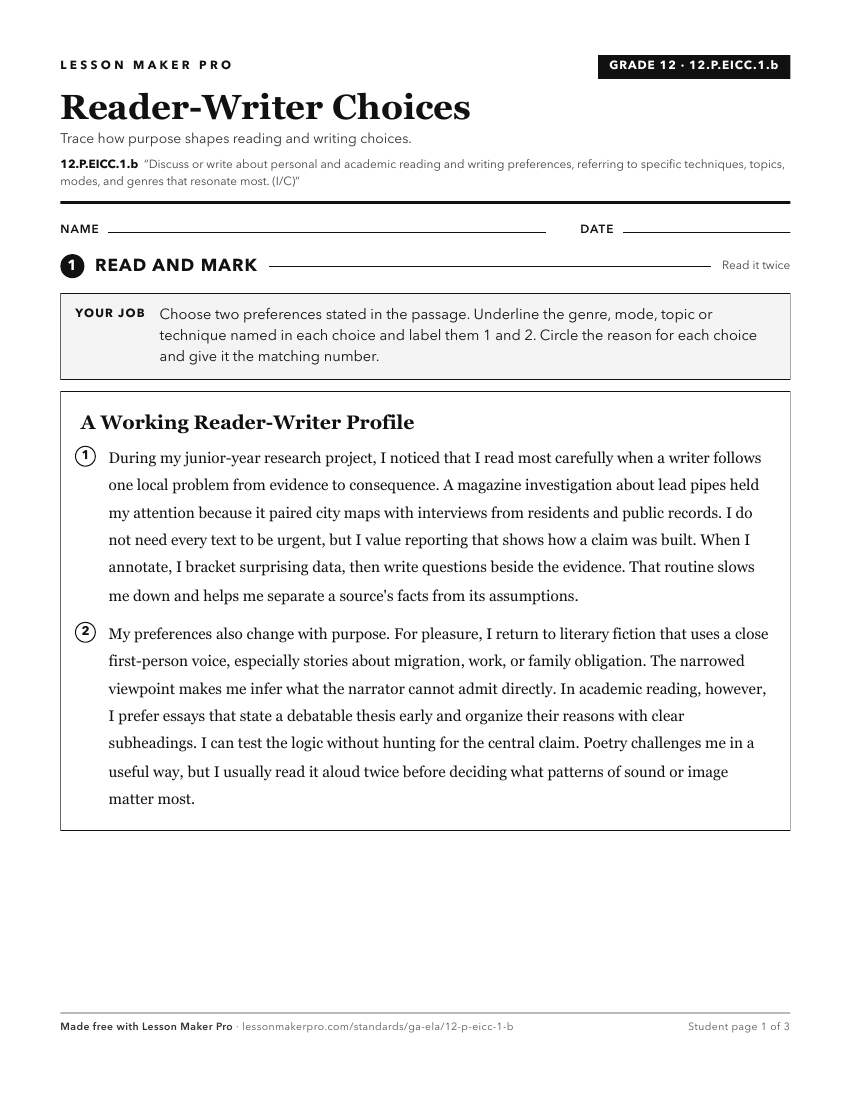 Preview of the 12.P.EICC.1.b printable worksheet