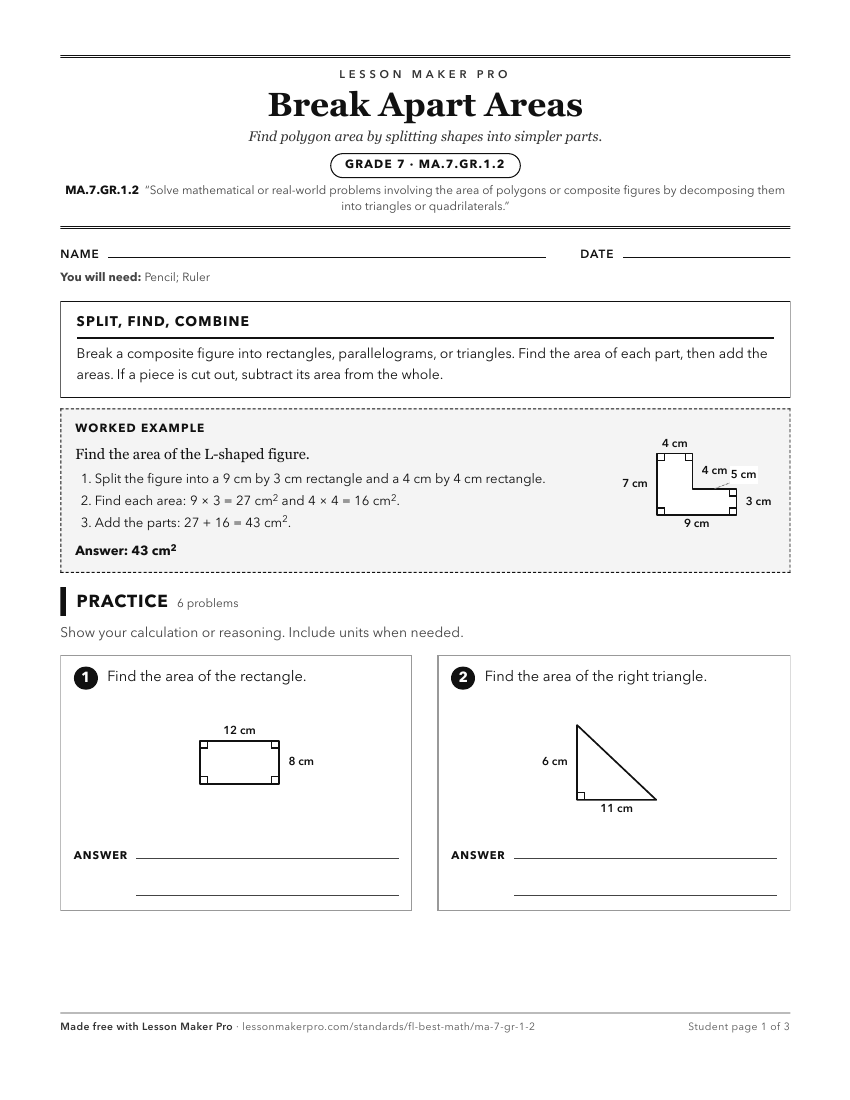 Preview of the MA.7.GR.1.2 printable worksheet