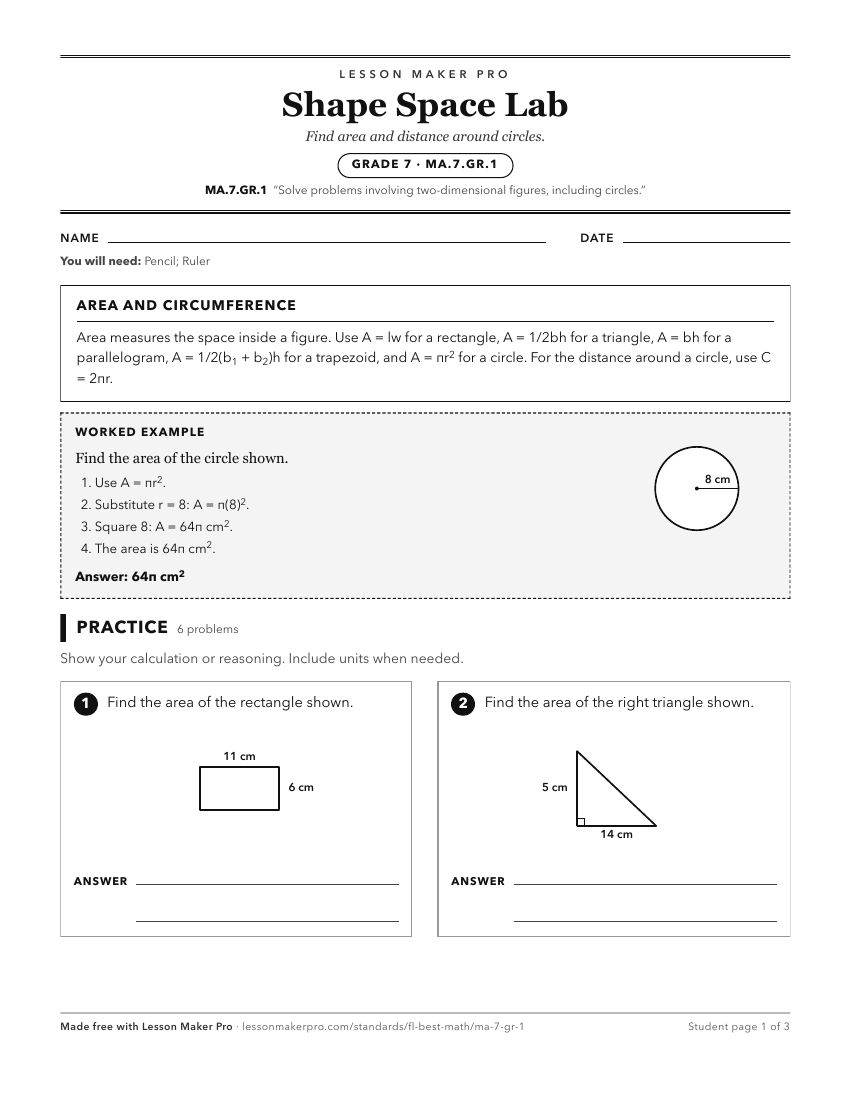 Preview of the MA.7.GR.1 printable worksheet