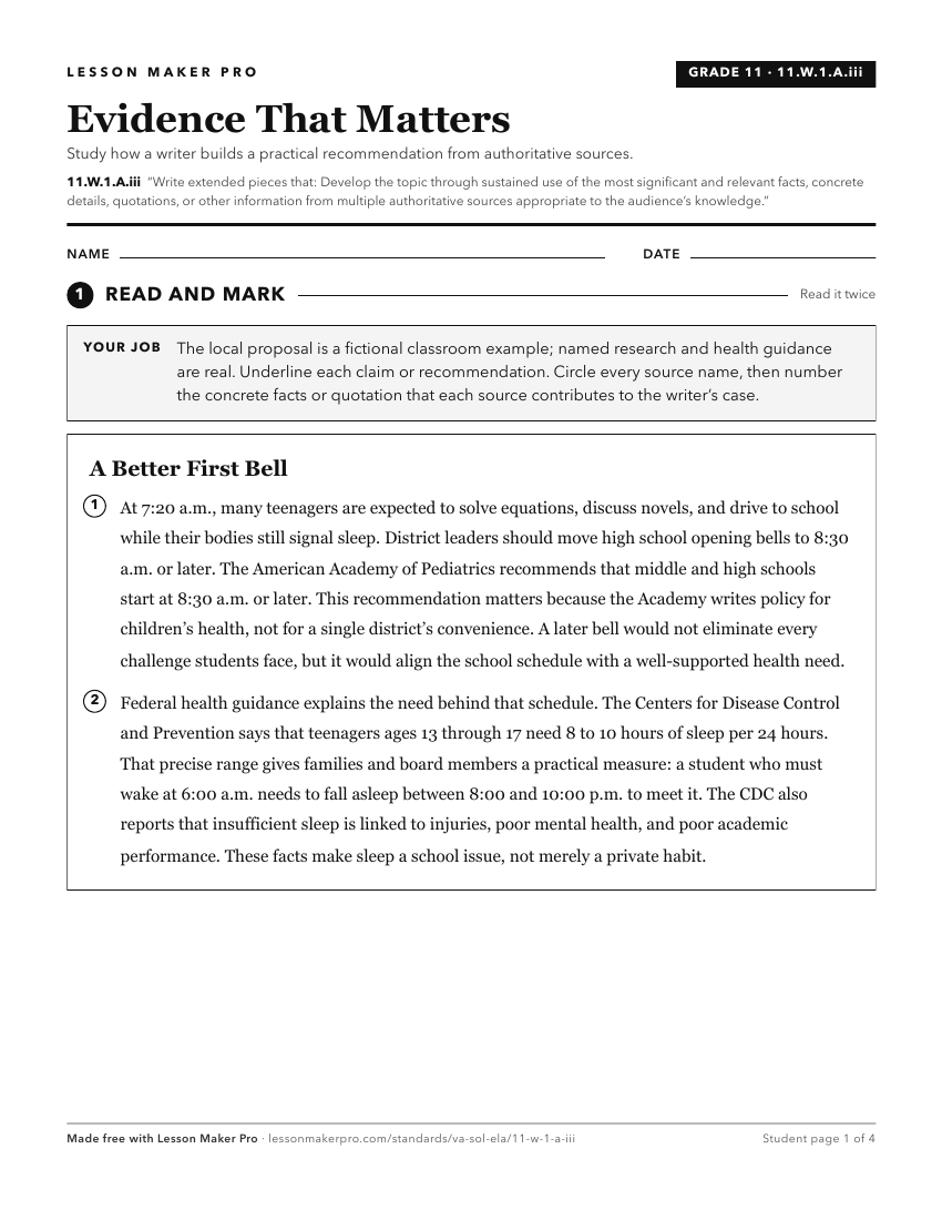 Preview of the 11.W.1.A.iii printable worksheet