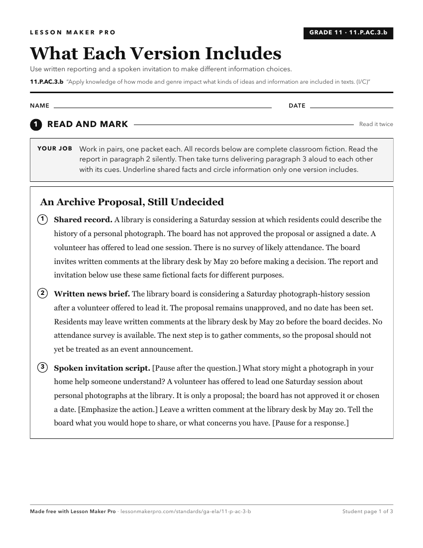 Preview of the 11.P.AC.3.b printable worksheet
