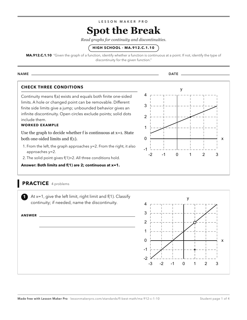 Preview of the MA.912.C.1.10 printable worksheet