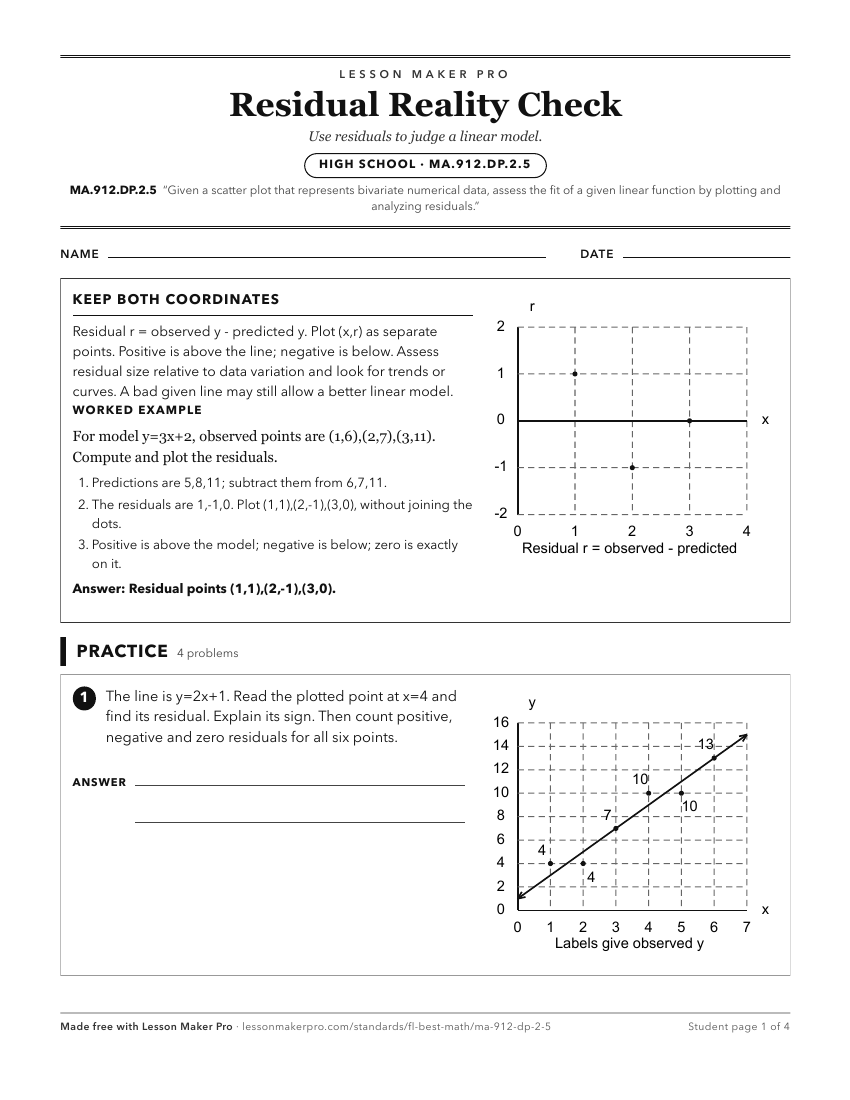 Preview of the MA.912.DP.2.5 printable worksheet
