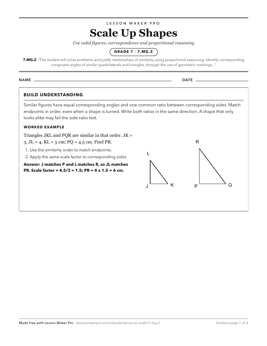 Preview of the 7.MG.2 printable worksheet