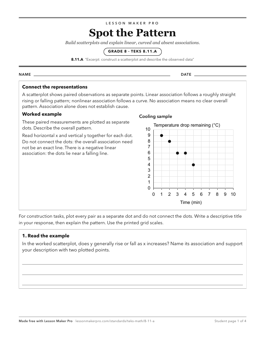 Preview of the 8.11.A printable worksheet