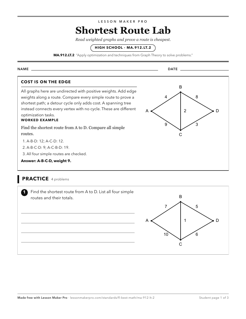 Preview of the MA.912.LT.2 printable worksheet
