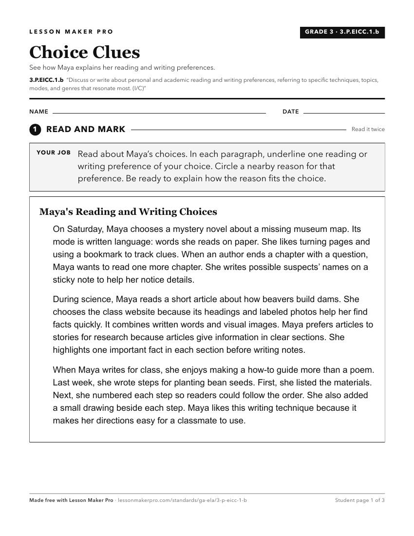 Preview of the 3.P.EICC.1.b printable worksheet