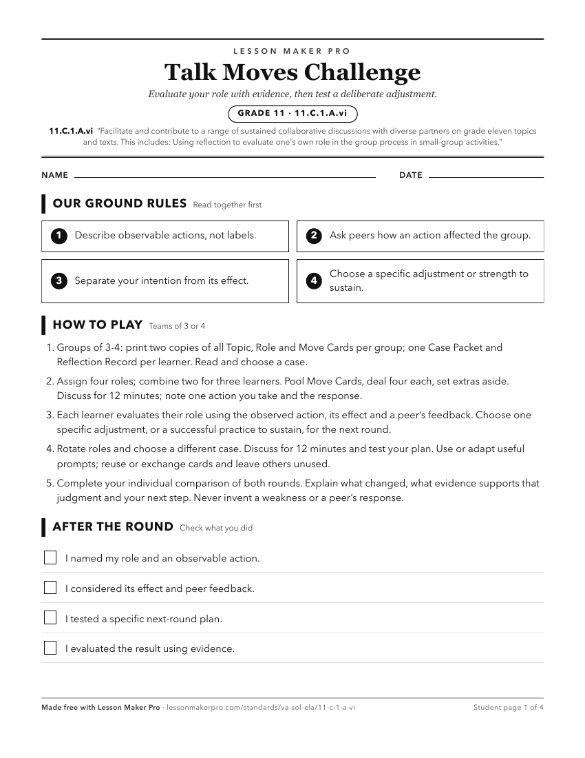 Preview of the 11.C.1.A.vi printable worksheet