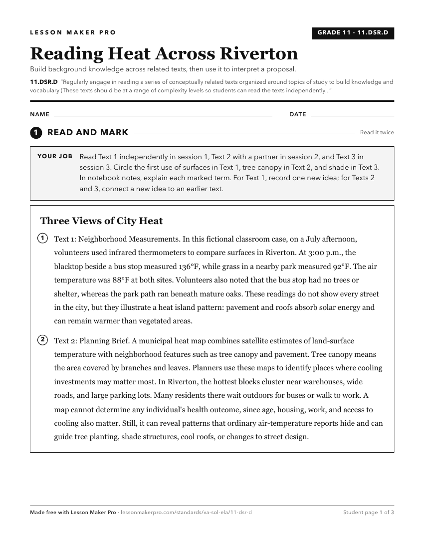 Preview of the 11.DSR.D printable worksheet