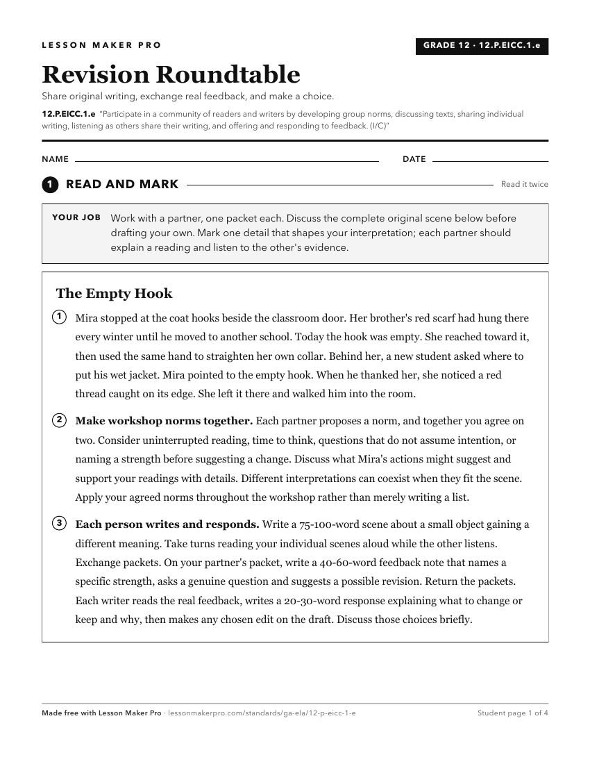 Preview of the 12.P.EICC.1.e printable worksheet