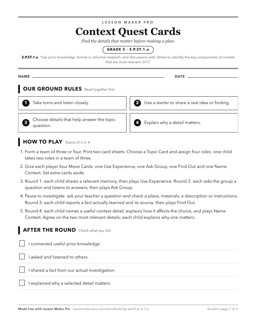 Preview of the 3.P.ST.1.a printable worksheet