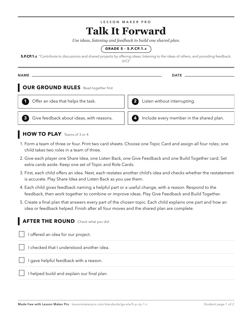 Preview of the 5.P.CP.1.c printable worksheet