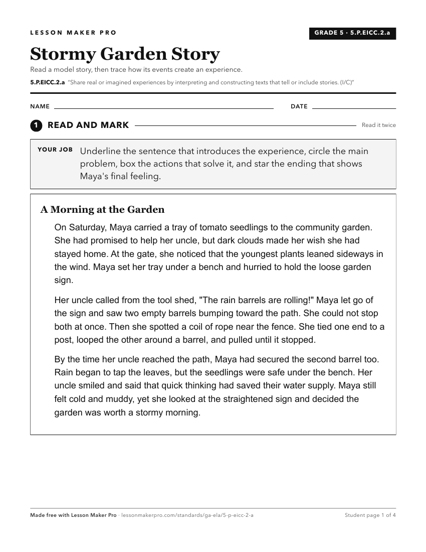 Preview of the 5.P.EICC.2.a printable worksheet