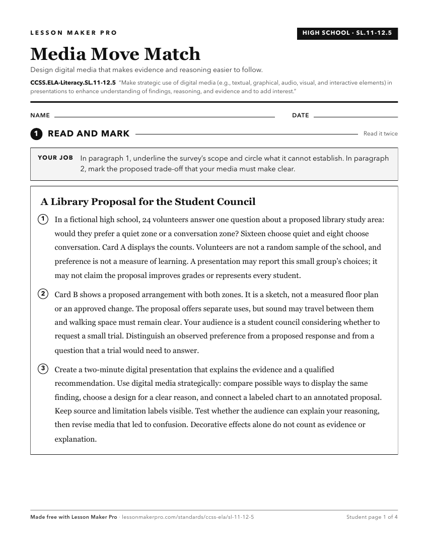 Preview of the CCSS.ELA-Literacy.SL.11-12.5 printable worksheet