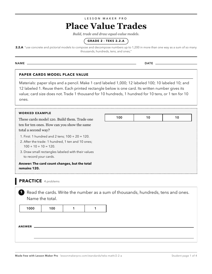 Preview of the 2.2.A printable worksheet
