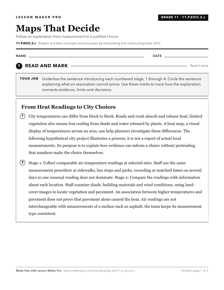 Preview of the 11.P.EICC.2.c printable worksheet