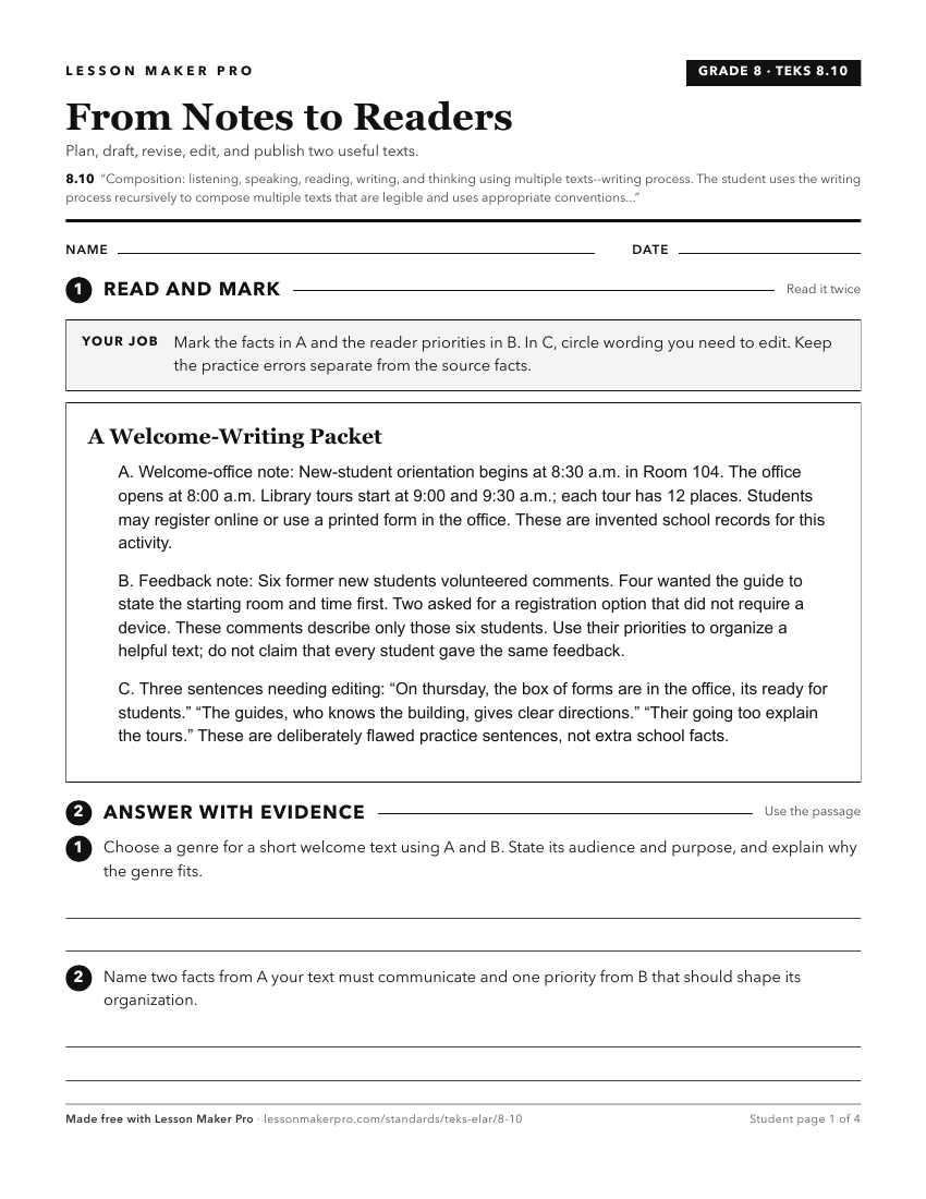Preview of the 8.10 printable worksheet
