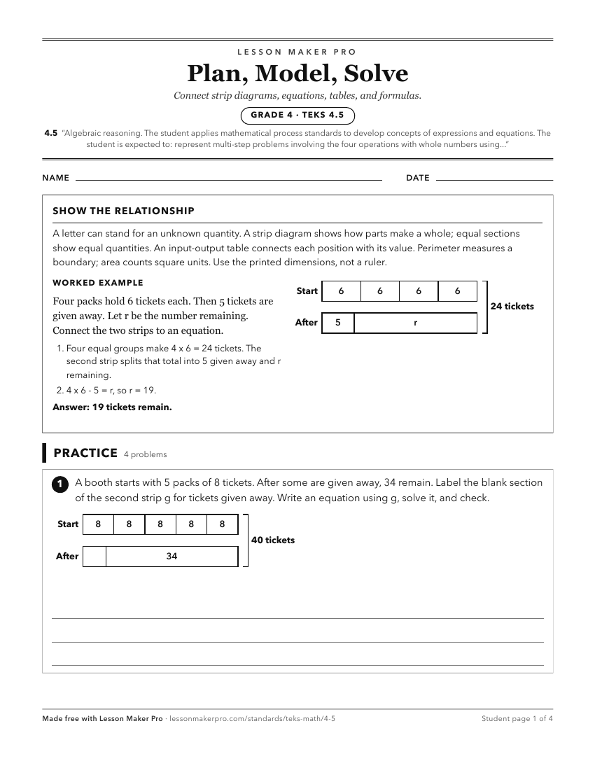 Preview of the 4.5 printable worksheet