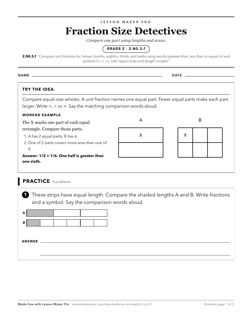 Preview of the 2.NS.3.f printable worksheet