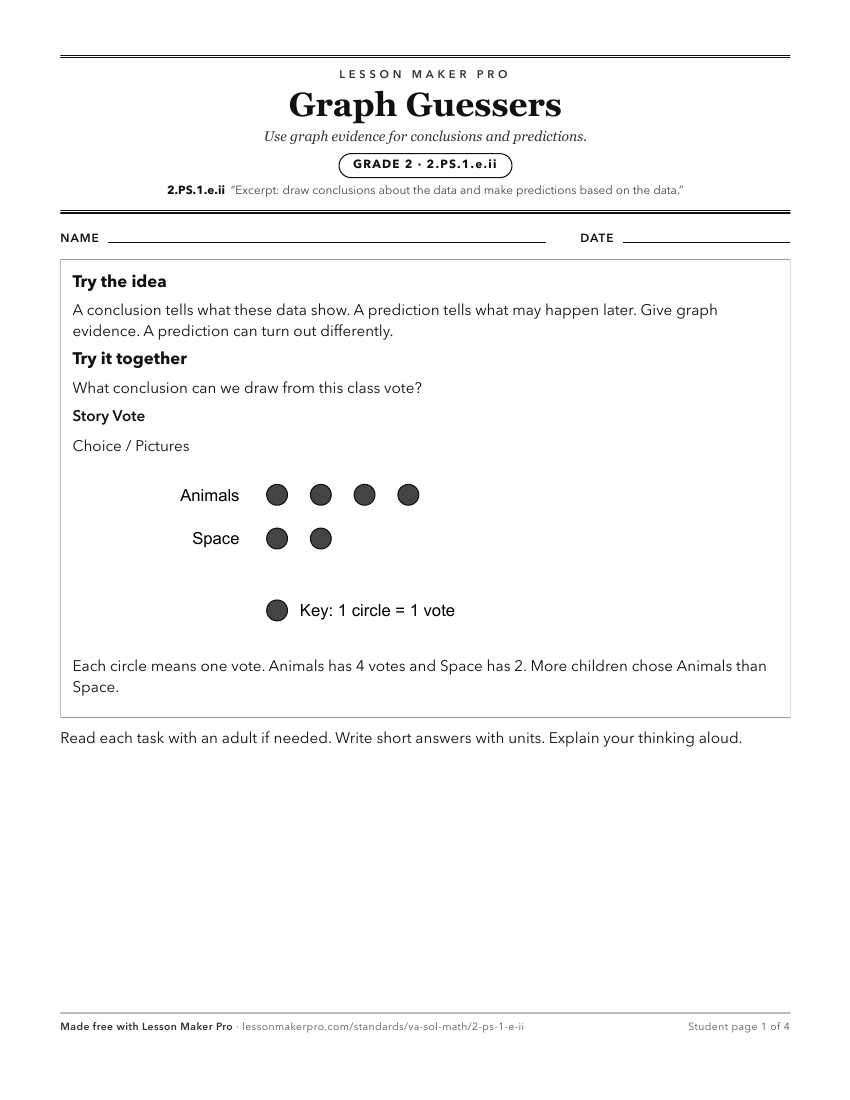 Preview of the 2.PS.1.e.ii printable worksheet