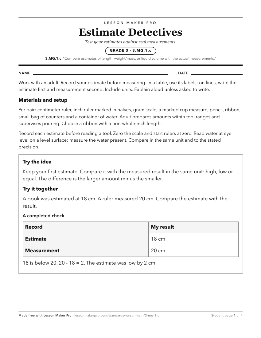 Preview of the 3.MG.1.c printable worksheet