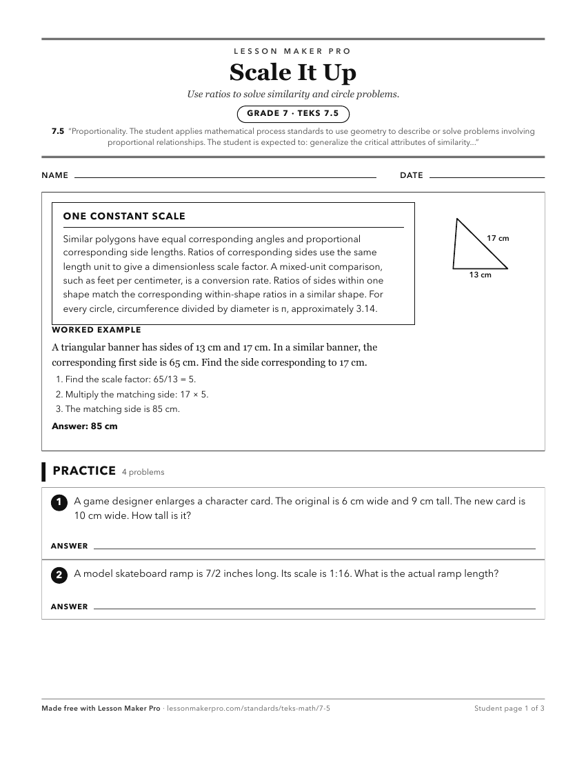 Preview of the 7.5 printable worksheet