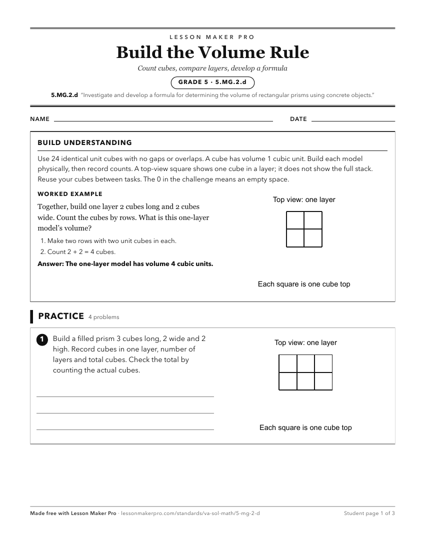 Preview of the 5.MG.2.d printable worksheet