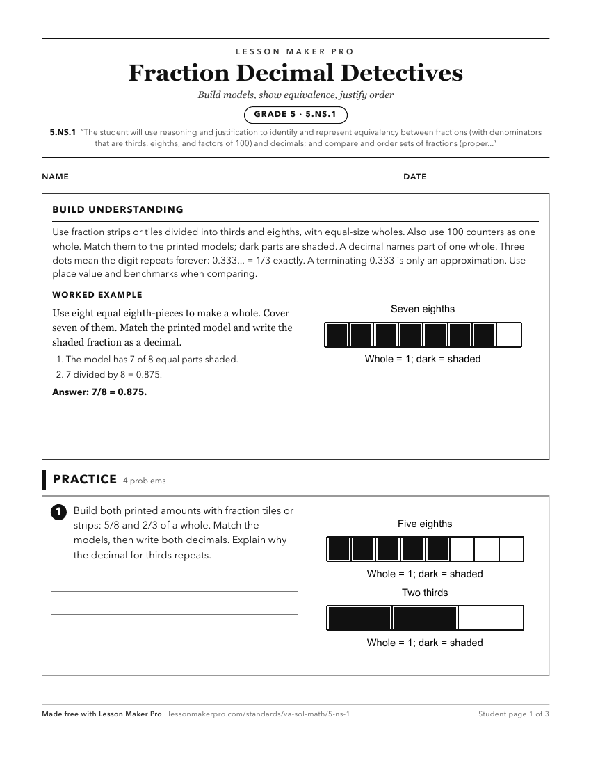 Preview of the 5.NS.1 printable worksheet