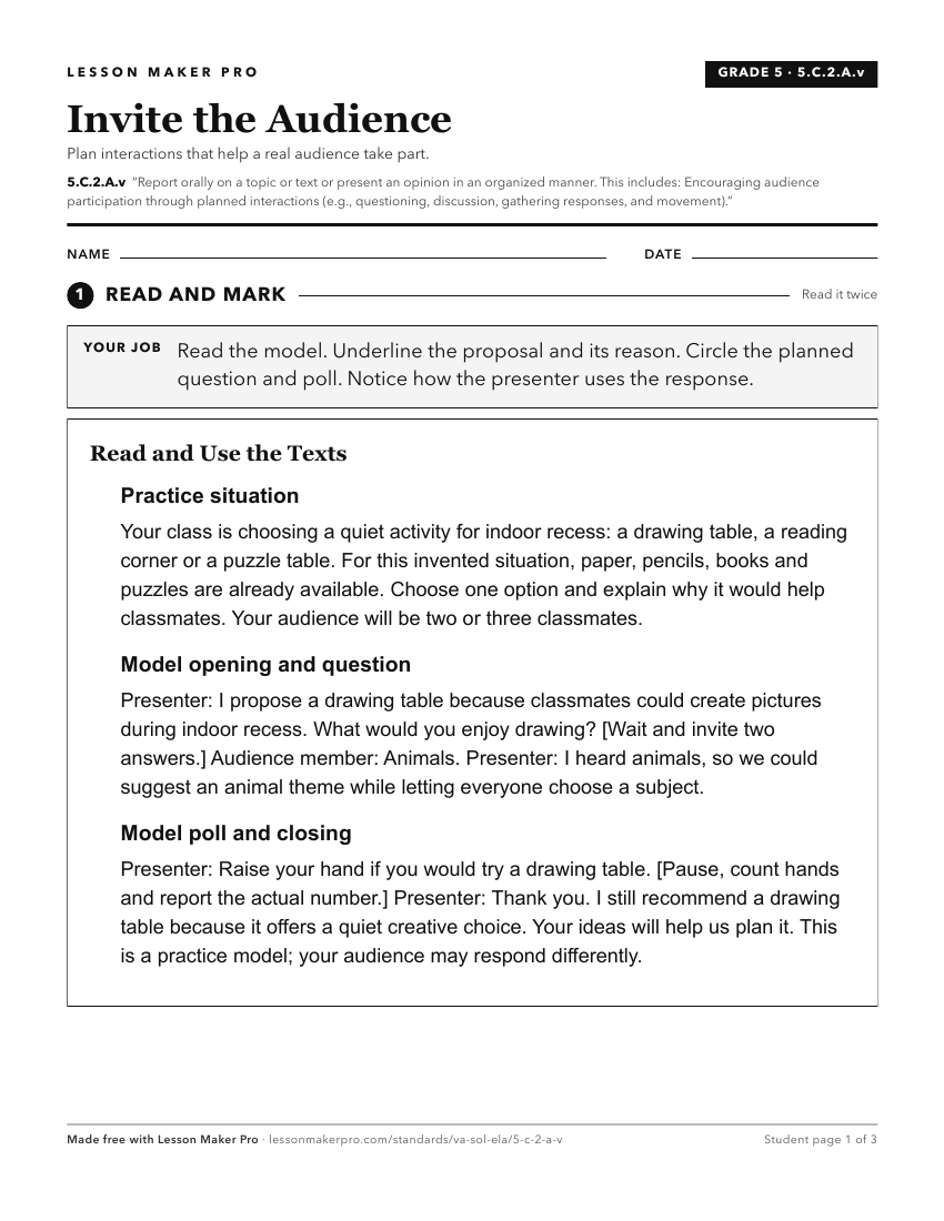 Preview of the 5.C.2.A.v printable worksheet