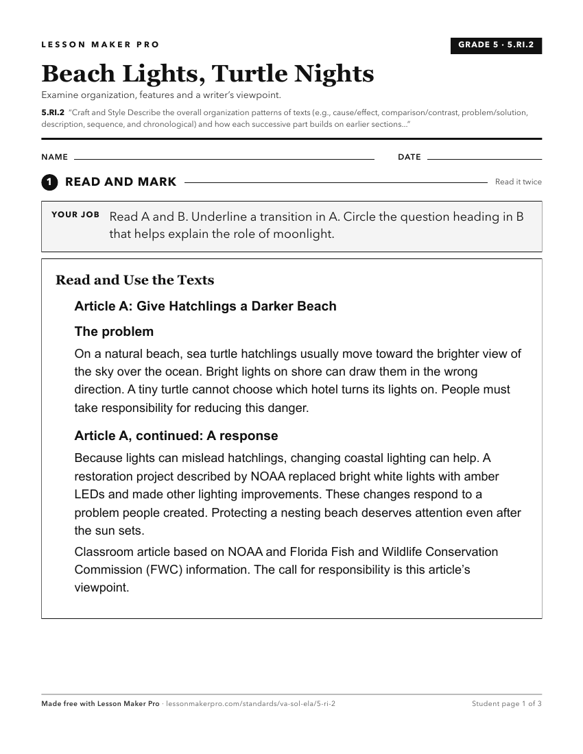 Preview of the 5.RI.2 printable worksheet