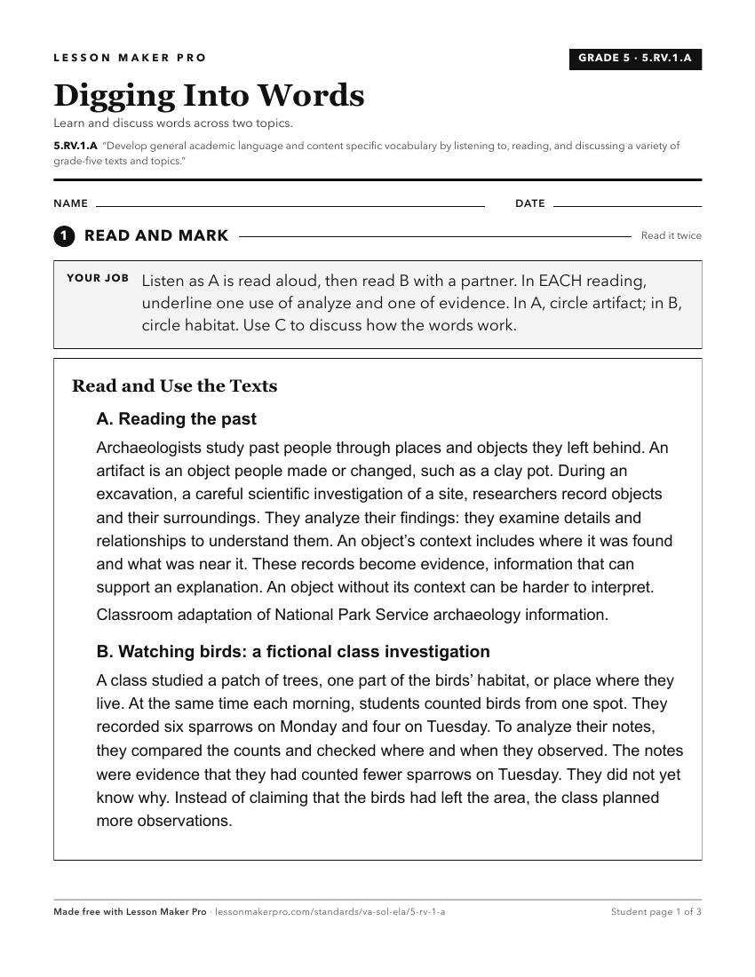 Preview of the 5.RV.1.A printable worksheet