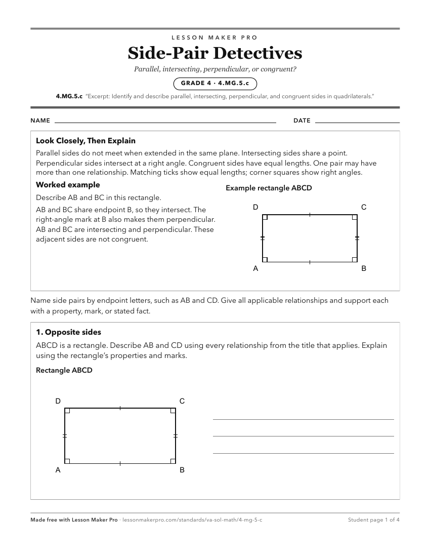 Preview of the 4.MG.5.c printable worksheet