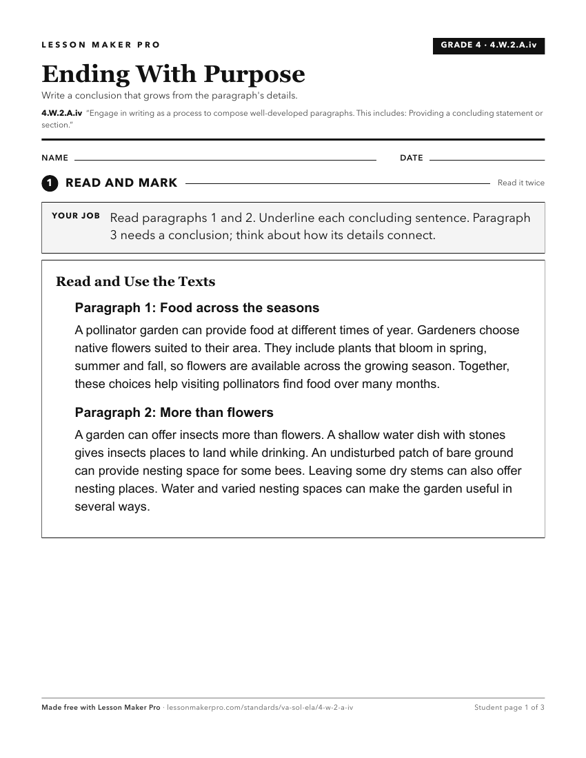 Preview of the 4.W.2.A.iv printable worksheet