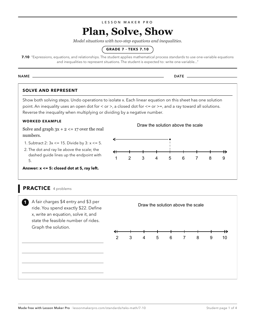 Preview of the 7.10 printable worksheet