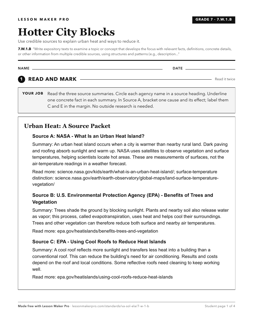 Preview of the 7.W.1.B printable worksheet