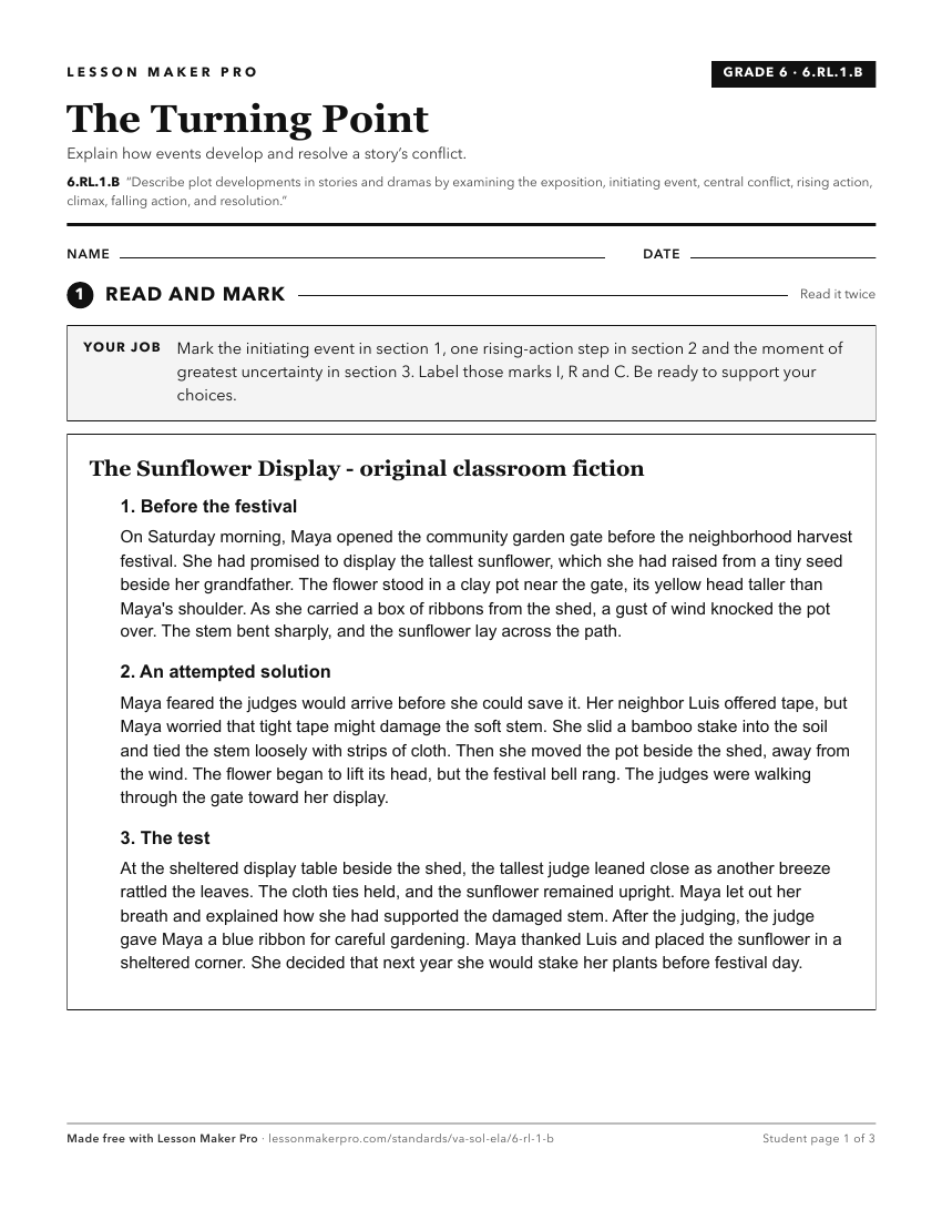 Preview of the 6.RL.1.B printable worksheet