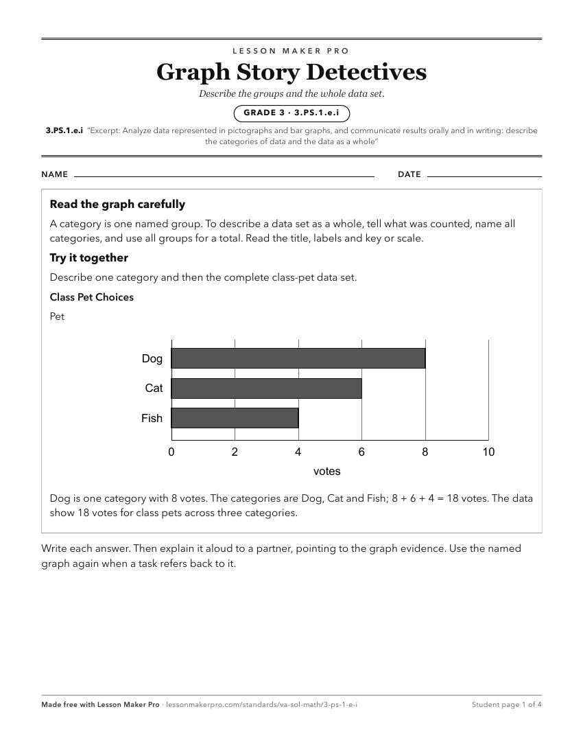 Preview of the 3.PS.1.e.i printable worksheet