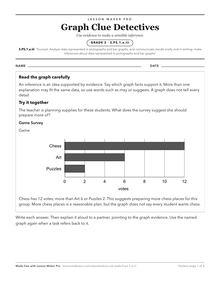 Preview of the 3.PS.1.e.iii printable worksheet