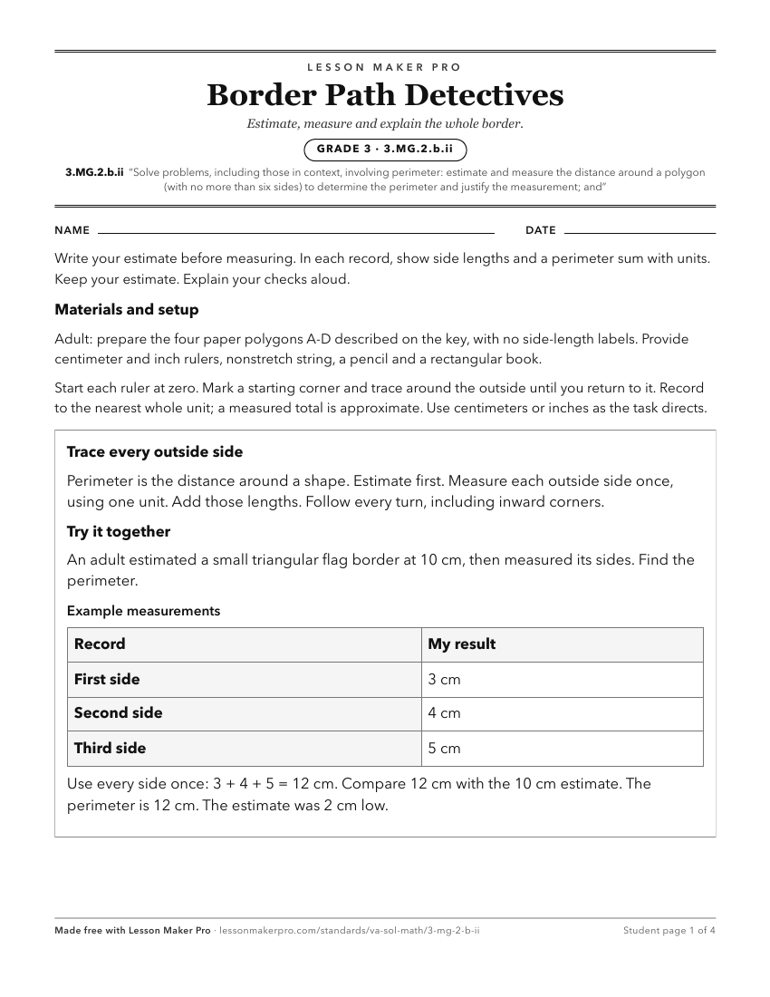 Preview of the 3.MG.2.b.ii printable worksheet