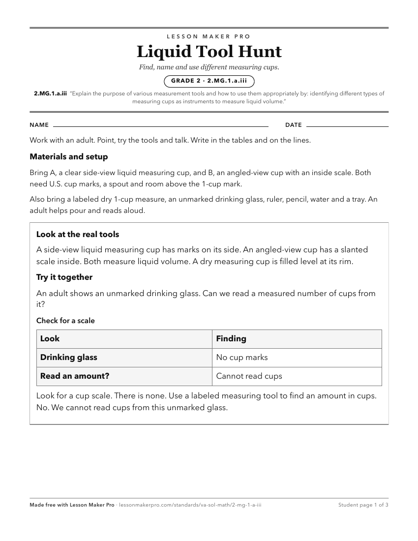 Preview of the 2.MG.1.a.iii printable worksheet