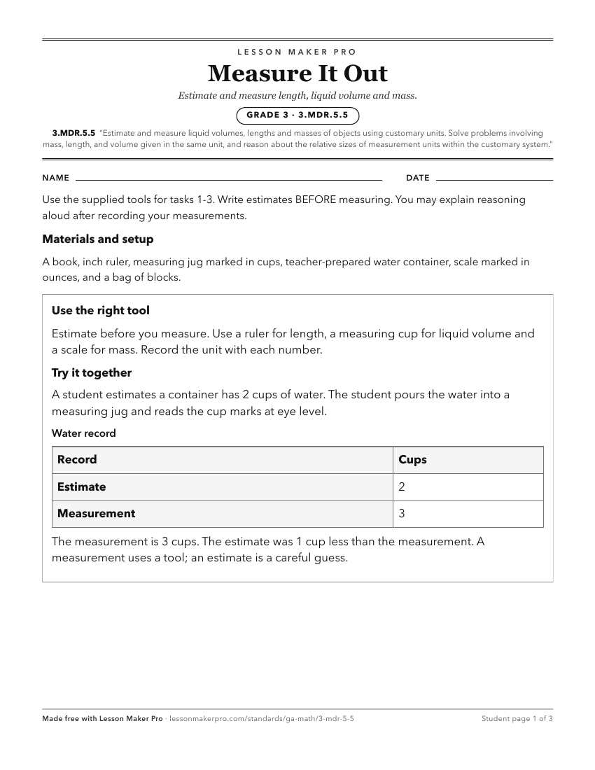Preview of the 3.MDR.5.5 printable worksheet