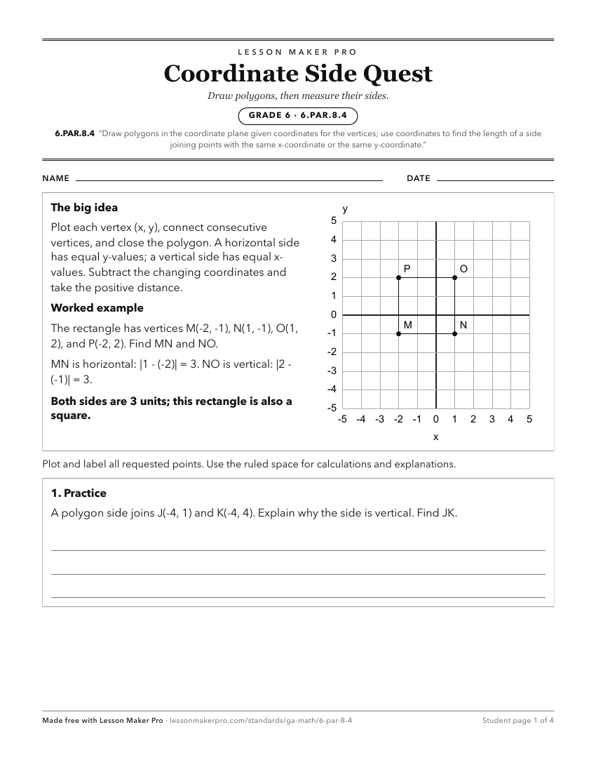 Preview of the 6.PAR.8.4 printable worksheet