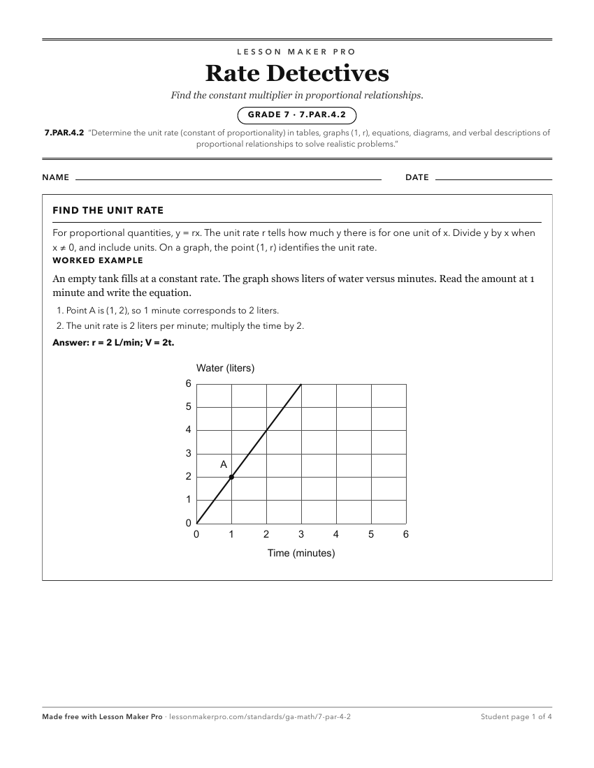 Preview of the 7.PAR.4.2 printable worksheet