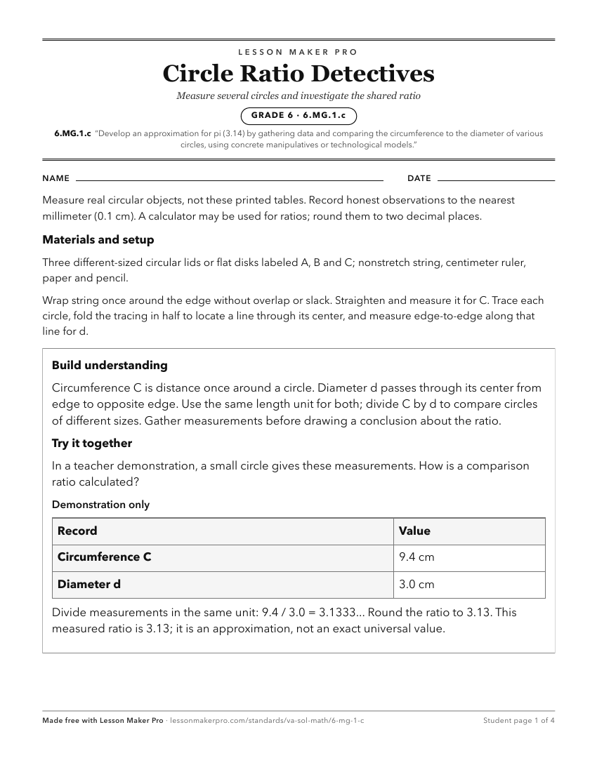 Preview of the 6.MG.1.c printable worksheet