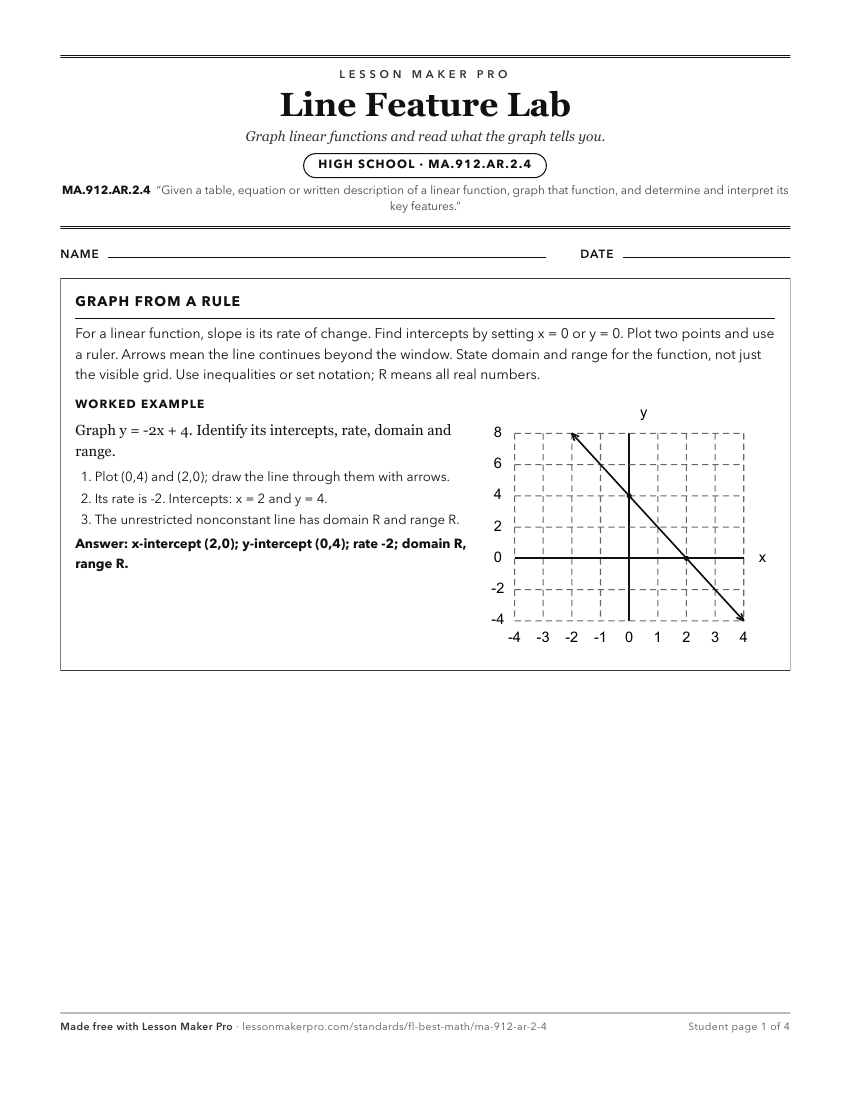 Preview of the MA.912.AR.2.4 printable worksheet