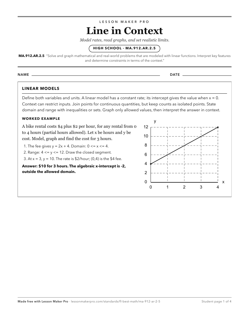 Preview of the MA.912.AR.2.5 printable worksheet